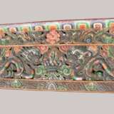 Antique Travelling Tibetan Prayer Table bois wooden carved Tibet Mid 18th/19th century - photo 8