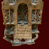 Bronze JAIN représentant le second JINA Patinierte Bronze Religiöses Genre Indien XIVème 1354 - Foto 8