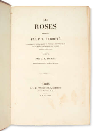 REDOUT&#201;, Pierre-Joseph (1759-1840) et Claude-Antoine THORRY (1757-1827) - photo 6