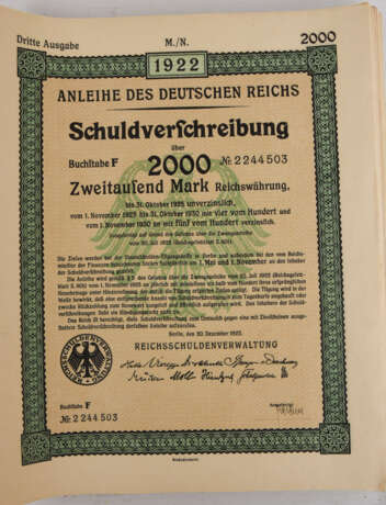KONVOLUT PFANDBRIEFE/SCHULDVERSCHREIBUNGEN, Preussen/Weimar Deutsches Reich um 1920 - photo 4