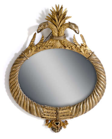 Ovaler Spiegel mit Greifendekor - Foto 1