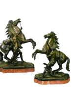 Обзор. Paired sculptures Horses Marley.Парные скульптуры «Кони Марли».Sculptures jumelees Chevaux Marley.