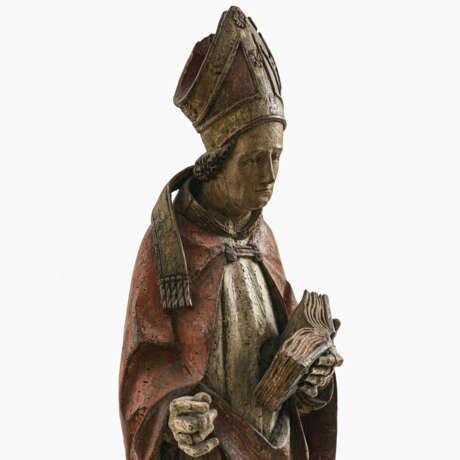 Hl. Bischof. Süddeutsch, um 1490 - Foto 3