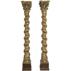 A pair of pillars. Italy, 17th/18th century