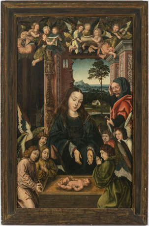 Antwerpen 1st half of the 16th century. The Nativity with angel concert - photo 1