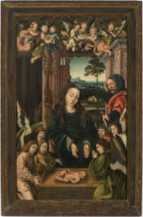 Antwerpen 1st half of the 16th century. The Nativity with angel concert