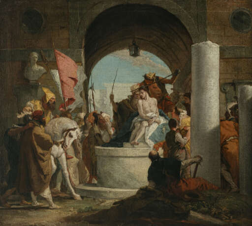 Giovanni Battista Tiepolo, Werkstatt. Die Dornenkrönung Christi - Foto 1