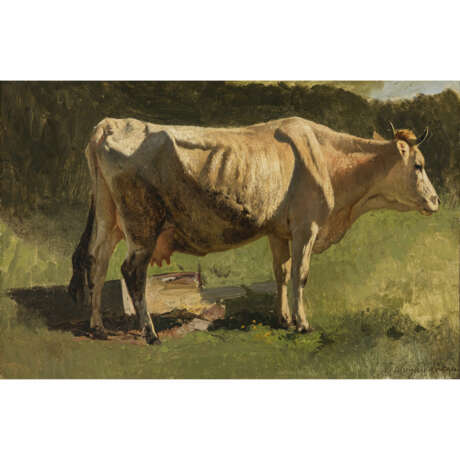 Josef Wenglein. Kuh auf einer Weide - Foto 1