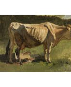 Йозеф Венгляйн. Josef Wenglein. Cow in a pasture