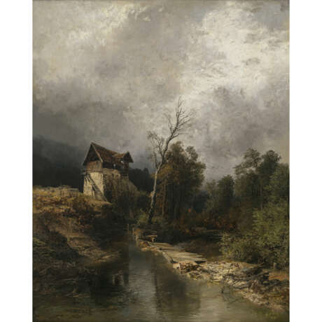 Josef Wenglein. Mill by the stream. 1891 - фото 1