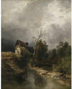 Йозеф Венгляйн. Josef Wenglein. Mill by the stream. 1891