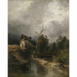 Josef Wenglein. Mill by the stream. 1891 - Marchandises aux enchères