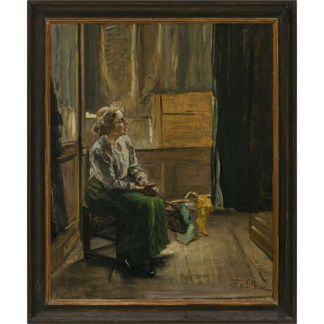 Fritz von Uhde. Interior with seated young woman - photo 2
