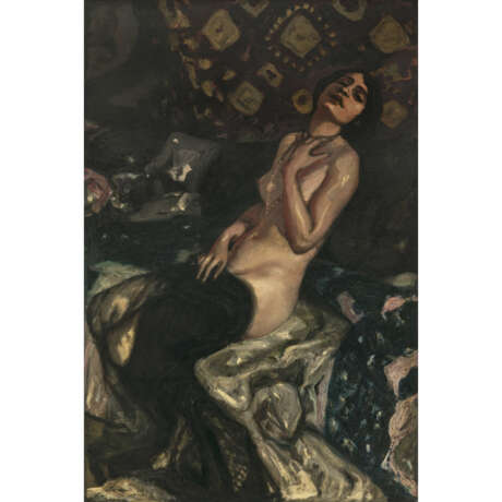 Albert von Keller. Seated female nude. 1914 - фото 1