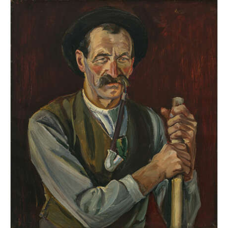Hiasl (Mathias) Maier-Erding. The Huber peasant with the pipe - photo 1