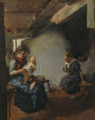 Hermann Groeber. Mutter mit ihren Kindern