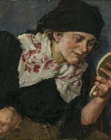 Hermann Groeber. Girl with mirror
