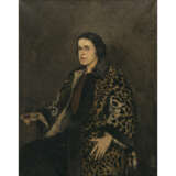 Thomas Baumgartner. Portrait of a seated lady wearing a leopard coat. 1913 - фото 1