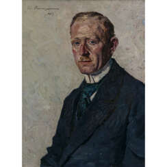 Thomas Baumgartner. Portrait of a man. 1917