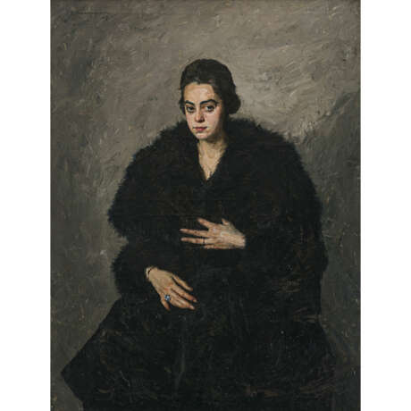 Thomas Baumgartner. Bildnis einer Dame im Pelz. 1917 - photo 1