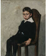 Thomas Baumgartner. Thomas Baumgartner. Bildnis eines sitzenden Jungen. 1917
