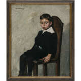 Thomas Baumgartner. Portrait of a seated boy. 1917 - photo 2