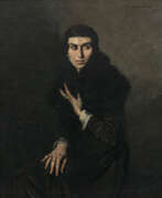Thomas Baumgartner. Thomas Baumgartner. Lady in black fur. 1918