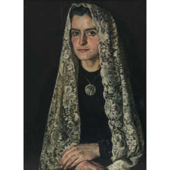 Thomas Baumgartner. Italian woman with lace headscarf