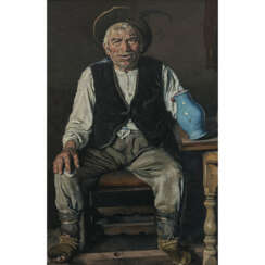 Thomas Baumgartner. Old man with a blue jug