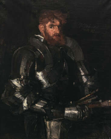 Paul Mathias Padua. Self-portrait in armour. 1925 - фото 1