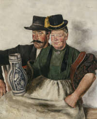 Paul Mathias Padua. Older peasant couple. 1934