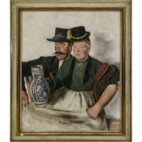Paul Mathias Padua. Older peasant couple. 1934 - фото 2
