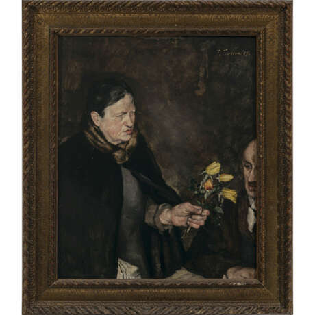 Paul Mathias Padua. Paar mit Blumen. 1934 - Foto 2