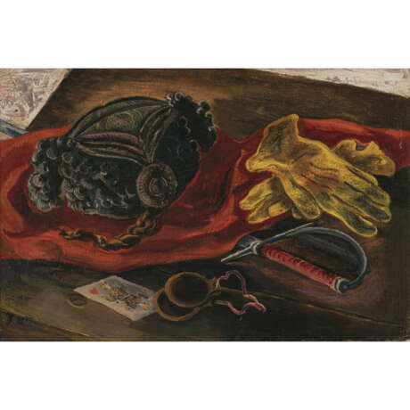Willi Geiger. Still life with gloves and sword. 1938 - фото 1