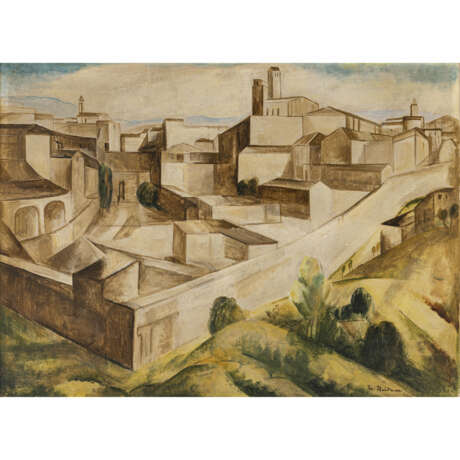 Heinrich Heidner. Blick auf Volterra. 1930 - Foto 1