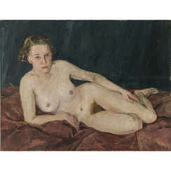 Anton Lamprecht. Lying female nude. 1939