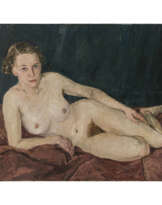 Anton Lamprecht. Liegender Damenakt. 1939