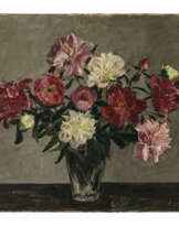Anton Lamprecht. Blumenstillleben mit Dahlien