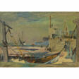 Julius Wolfgang Schülein. Boat in the harbour - Now at the auction