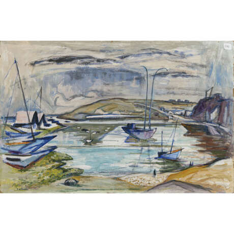 Julius Wolfgang Schülein. "Harbor in Camaret". 1952 - фото 1