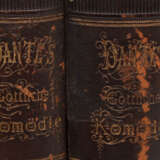 DANTES GÖTTLICHE KOMÖDIE, Zwei Bände, Leder, Goldschnitt, im Originalschober, Berlin Ende 19. Jahrhundert - photo 2