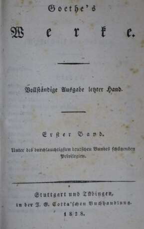 Goethe,J.W.v. - фото 1