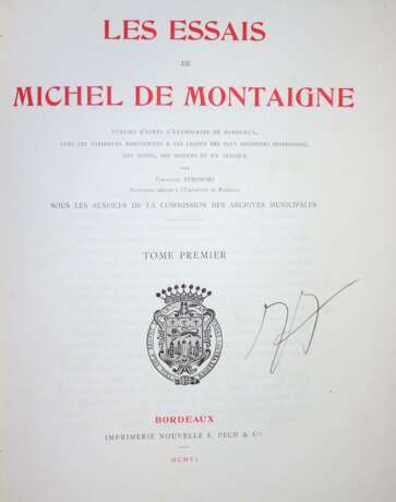 Montaigne,M.de. - Foto 1