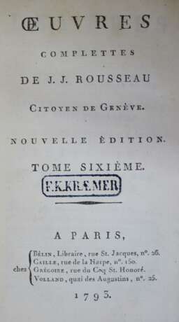 Rousseau,J.J. - фото 1