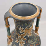 METTLACH V&B, GROSSE RENAISSANCE-VASE, Keramik bemalt teils glasiert, gemarkt, um 1900 - photo 2