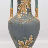 METTLACH V&B, GROSSE RENAISSANCE-VASE, Keramik bemalt teils glasiert, gemarkt, um 1900 - photo 4