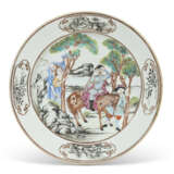A CHINESE EXPORT PORCELAIN 'DON QUIXOTE' PLATE - фото 1