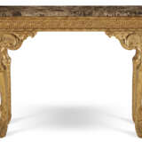 A PAIR OF GEORGE II STYLE GILTWOOD SIDE TABLES WITH MARBLE TOPS - фото 3