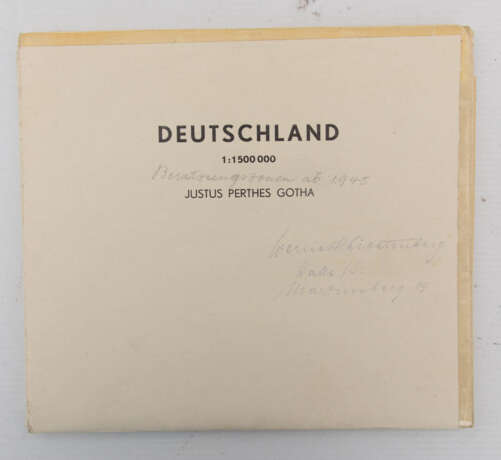 JUSTUS PERTHES GOTHA,"DEUTSCHLAND", Besatzungszonen ab 1945, Farbdruck, Deutschland, 1940er-Jahre - фото 5