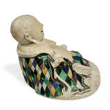 A CHINESE EXPORT PORCELAIN BISCUIT-GLAZED FIGURE OF A LAUGHING BUDDHA - photo 6